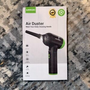Black and Green Air Duster